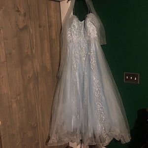 Fiesta Fashion 3X prom dress light blue